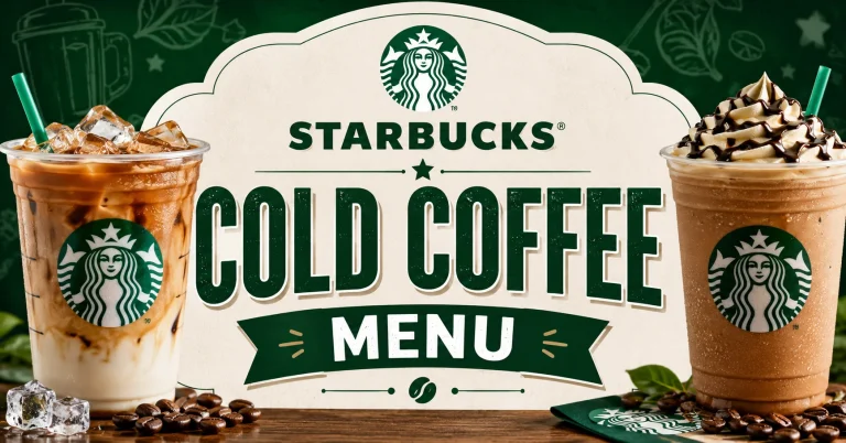 Starbucks Cold Coffee Menu